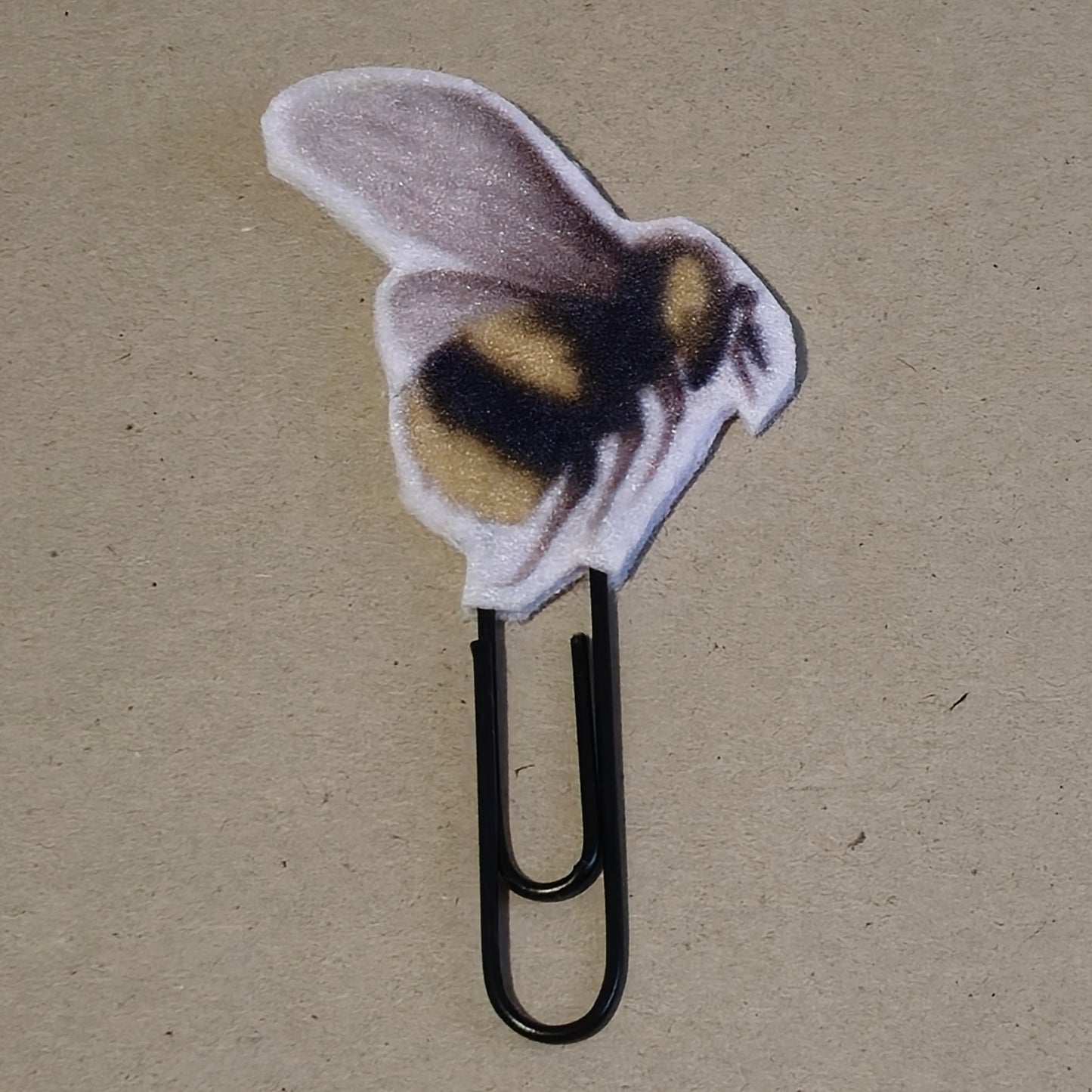 Illustrated Bee Paperclip Bookmark