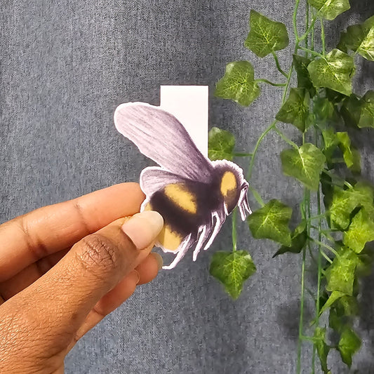 Illustrated Bee Magnetic Bookmark