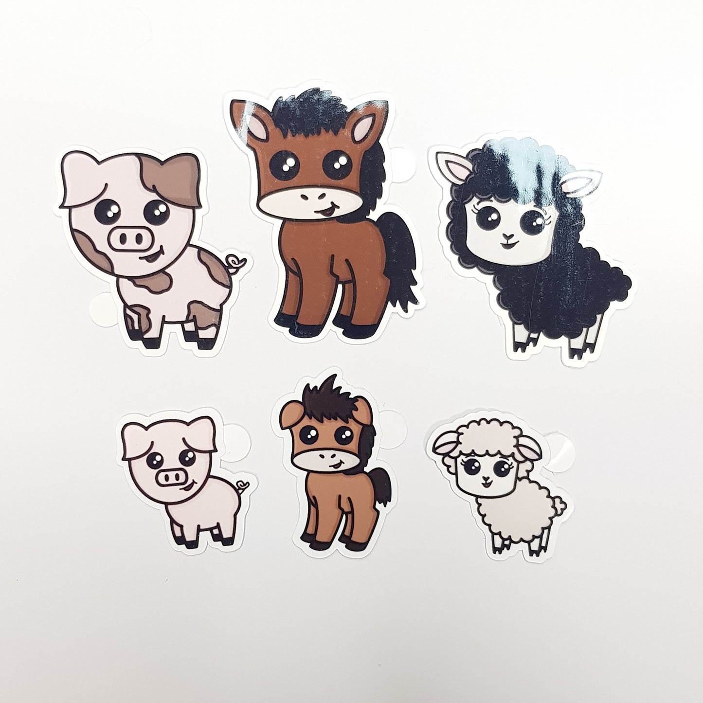 Kawaii Farm Animal Vinyl Stickers