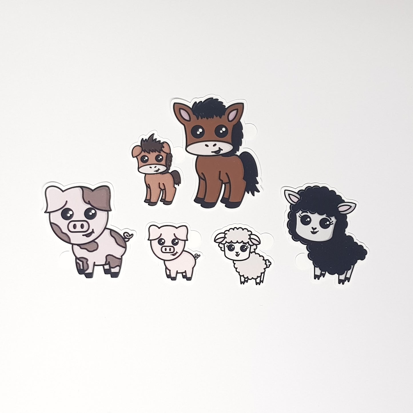 Kawaii Farm Animal Vinyl Stickers