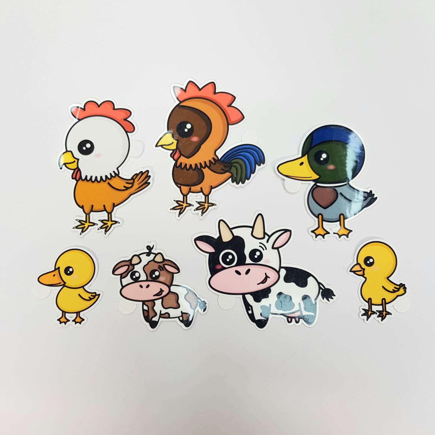 Kawaii Farm Animal Vinyl Stickers