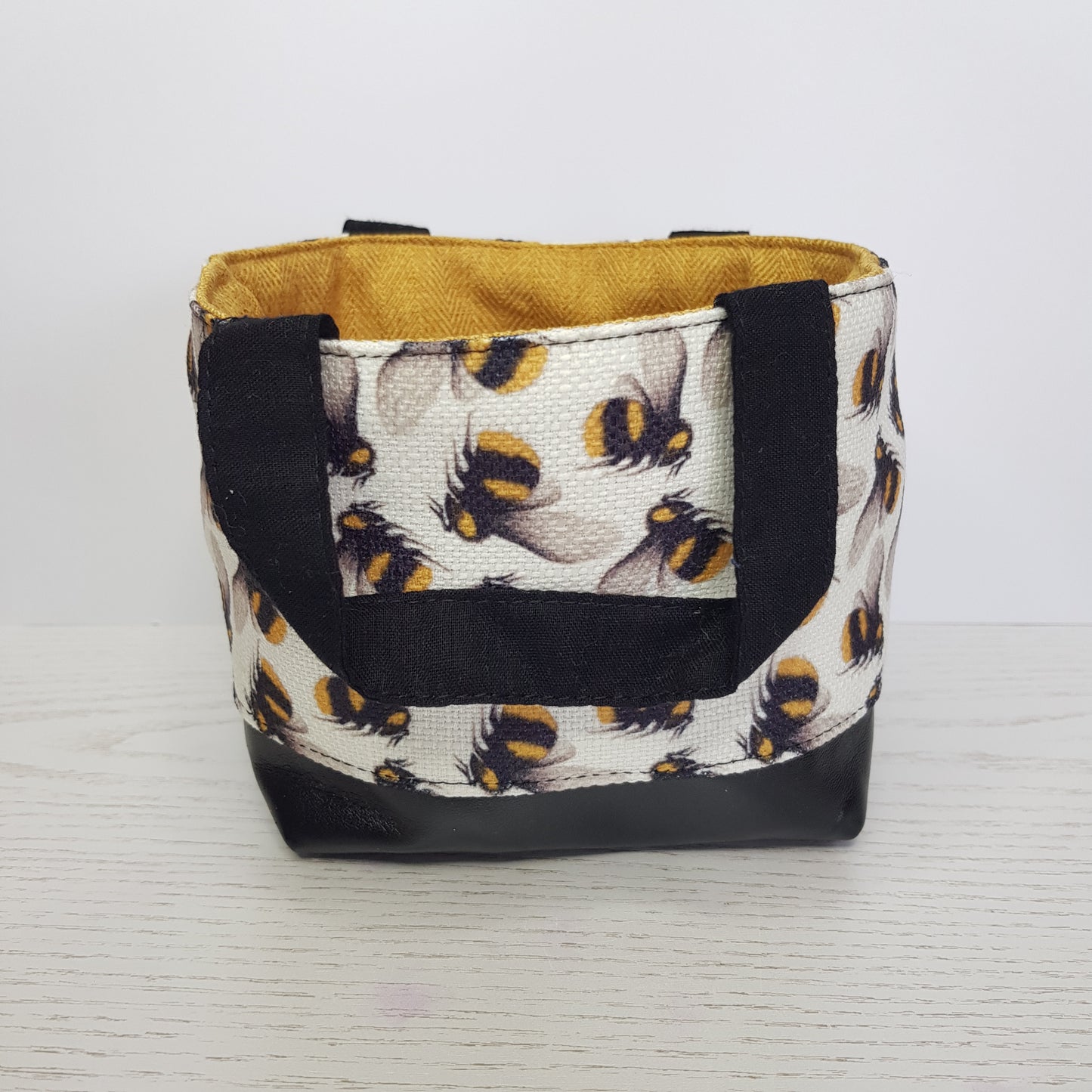 Adorable Bee-Themed Mini Storage Basket | 2-in-1 Tote & Drawstring Bag
