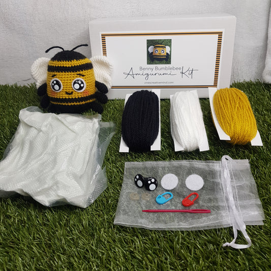 Benny the Bumblebee Crochet Amigurumi Kit