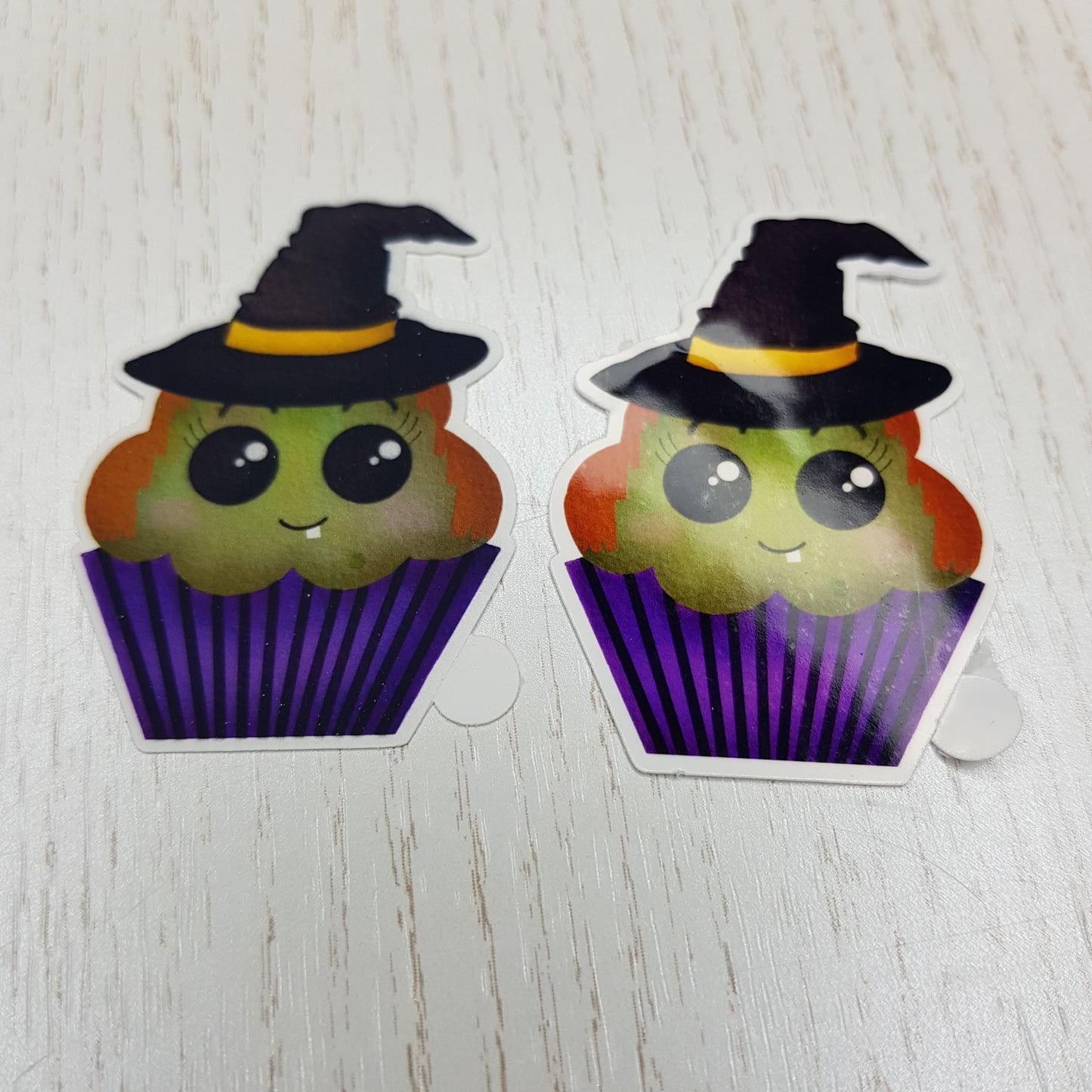 Kawaii Halloween Cupcake Vinyl Stickers
