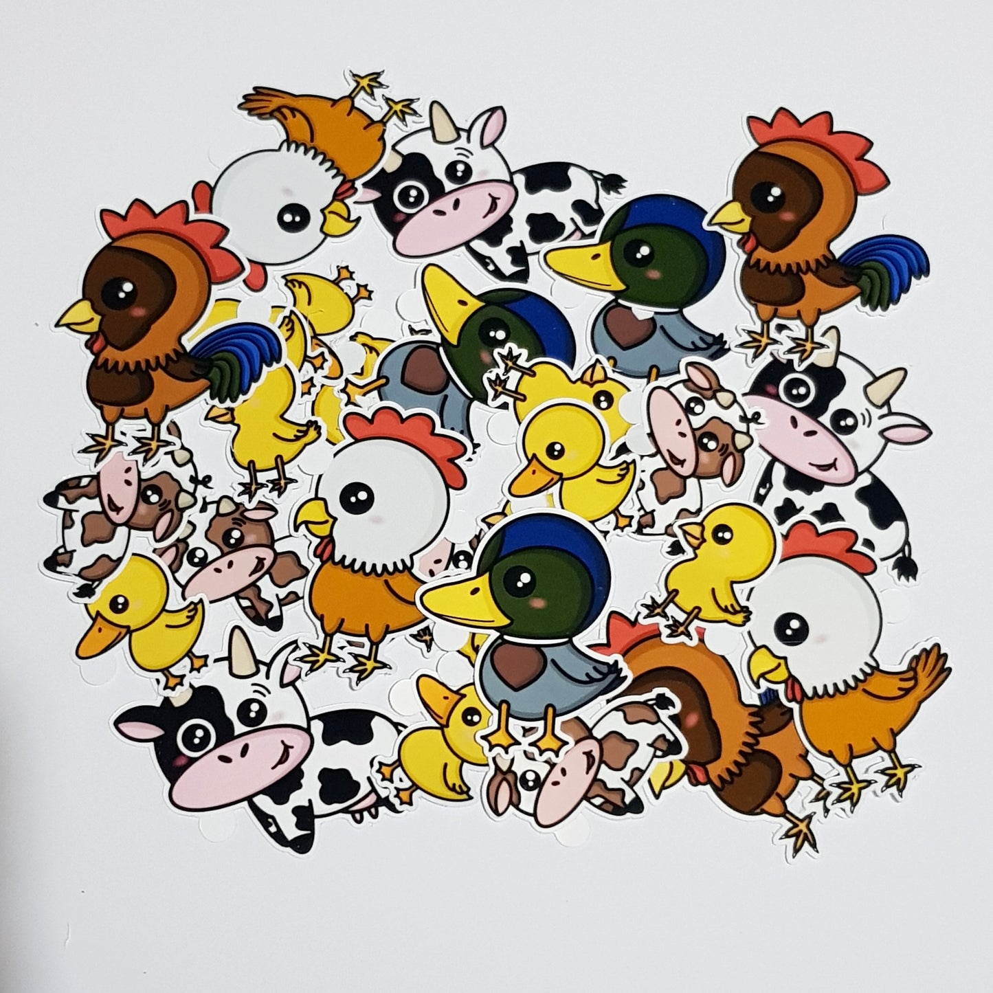 Kawaii Farm Animal Vinyl Stickers