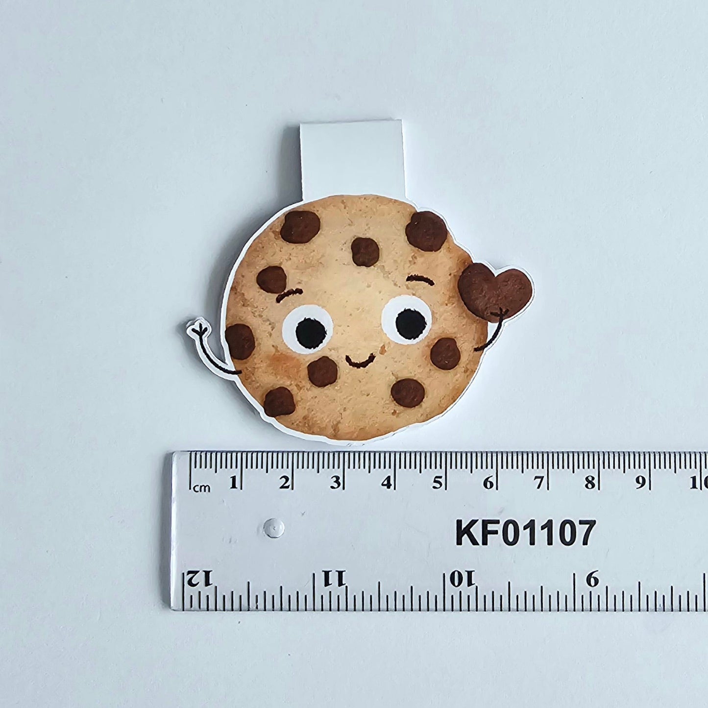 Kawaii Chocolate Chip Cookie Magnetic Bookmark | Cute Handmade Book Page Marker